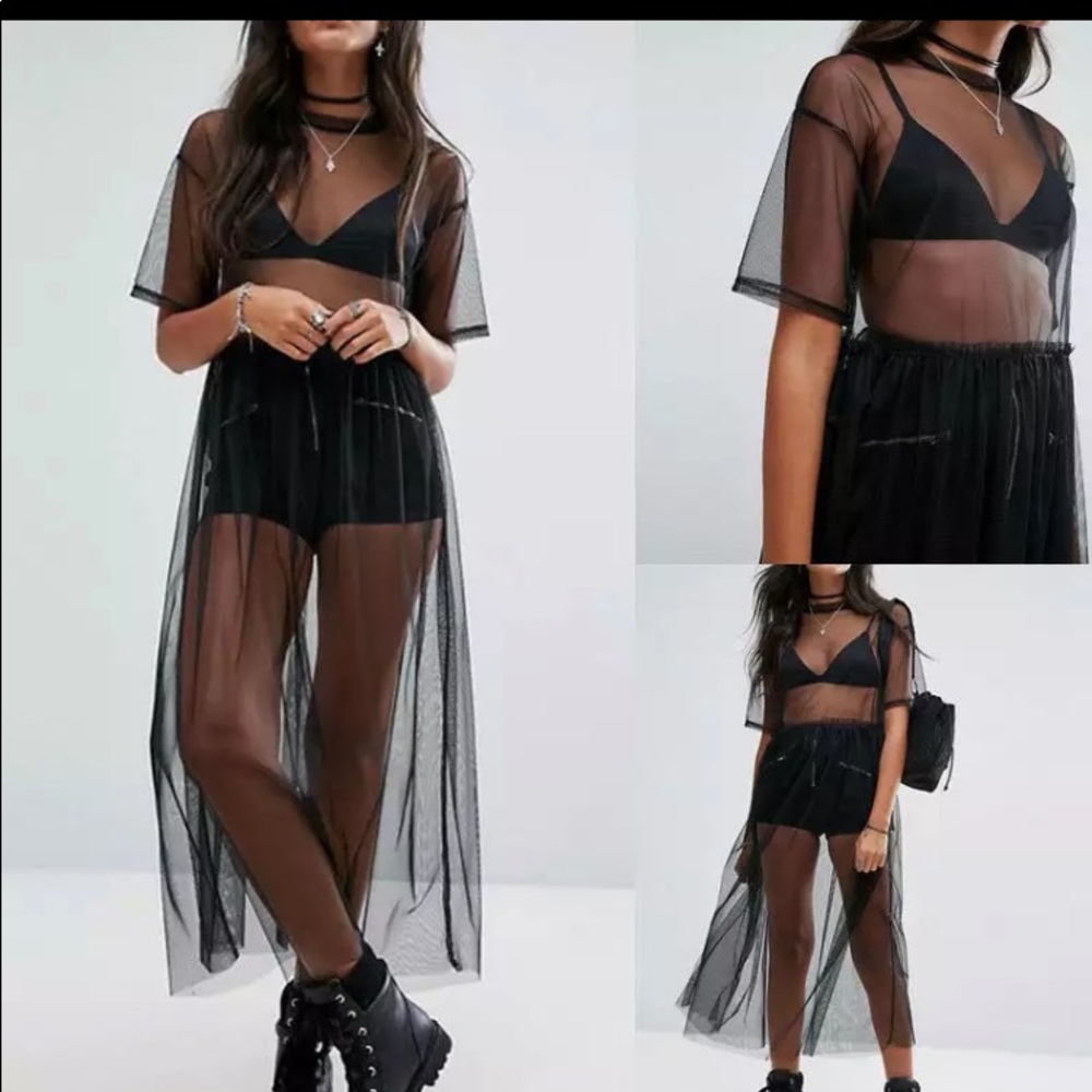 mesh coverup dress - Picture 2 of 2